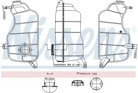 Zbiornik wyr¢wn. First Fit FORD FIESTA 96- OPEL INSIGNIA 09- OPEL INSIGNIA 17 NISSENS 996329