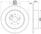 Диск гальмівний задній Toyota RAV-4 1.8, 2.0 (00-05)/ Chery Tiggo 2.0, 2.4 (05-08) (ND1004K) NISSHINBO