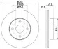 Диск тормозной передний Toyota Corolla 1.4, 1.6, 1.8 (00-06)/ BYD 1.5, 1.6 (05-) (ND1017K) NISSHINBO