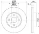 Диск гальмівний Toyota Corolla 1.4, 1.6, 1.8 (02-07) Nisshinbo ND1030K (фото 1)