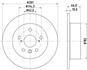 Диск гальмівний задній Lexus ES 3.5/ Toyota Camry 2.4, 3.5 (06-00) (ND1077K) NISSHINBO
