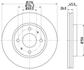 Диск гальмівний Mitsubishi Galant, Lancer VI 1.6, 2.0, 2.4 (96-) (ND3005K) NISSHINBO