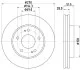 Диск тормозной передний Mitsubishi L200 2.4, 2.5, 3.2 (05-) (ND3028K) NISSHINBO