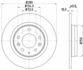 Диск гальмівний задній Mazda 6, MX-5 1.8, 2.0, 2.3 (02-)  (ND5014) NISSHINBO