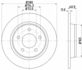 Диск гальмівний задній Mazda 3, 5 2.0, 2.2, 2.3, 2.5 (05-) (ND5017) NISSHINBO