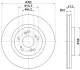 Диск тормозной передний Honda Accord 2.0, 2.4 (08-15) (ND8014K) NISSHINBO