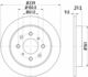 Диск гальмівний задній Honda Jazz 1.3, 1.4, 1.5 (08-) (ND8033K) NISSHINBO