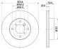 Диск гальмівний Suzuki Liana 1.3, 1.4, 1.5 (01-07) (ND9007) NISSHINBO