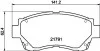 Колодки гальмівні дискові Toyota Camry/Lexus ES 2.2, 3.0 (96-01) (NP1006) NISSHINBO