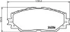 Колодки тормозные дисковые передние Toyota Auris,Corollla 1.3, 1.4, 1.6, 2.0 (07-),RAV 4 2.5 (12-) (NP1019) NISSHINBO
