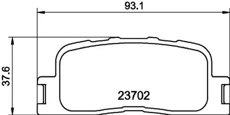 Гальмівні колодки TOYOTA Camry V30 "R "01-06 Nisshinbo NP1030