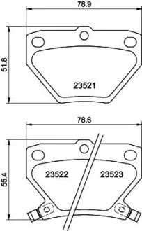 Колодки гальмівні дискові Toyota Yaris, Corolla 1.3, 1.4, 1.5, 1.6 (01-05) Nisshinbo NP1032