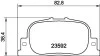 Колодки тормозные дисковые задние Toyota Camry 2.2, 3.0 (96-01) (NP1035) NISSHINBO