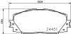 Колодки тормозные дисковые передние Toyota Prius Hybrid 1.8 (09-), Yaris 1.6 (08-13) (NP1053) NISSHINBO