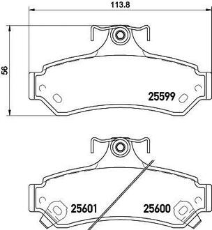 Колодки гальмівні дискові Toyota Camry, RAV-4 2.0, 2.2, 2.4 (06-)/Lexus ES 250h, 300h (12-) Nisshinbo NP1056 (фото 1)