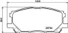Колодки тормозные дисковые передние Lexus RX 270 ,350, 400h, 450h (08-)/Toyota Prius Hybrid 1.5 (03-09) (NP1062) NISSHINBO