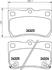 Колодки тормозные дисковые задние Lexus IS 250, 200d, 220d, Lexus GS 300, 430, 450h (05-) (NP1067) NISSHINBO