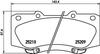 Колодки тормозные дисковые передние Toyota Hilux 2.5, 3.0, 4.0 (07-) (NP1069) NISSHINBO