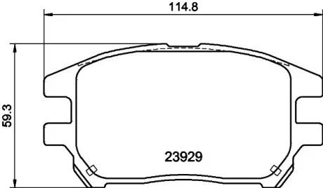 Колодки тормозные дисковые передние Lexus RX 300 (00-03) Nisshinbo NP1076