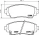 Колодки гальмівні дискові Toyota Corolla 1.4, 1.6, 2.0 (97-02) (NP1120) NISSHINBO