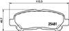 Колодки гальмівні дискові Toyota Highlander 2.7, 3.5 (09-) (NP1122) NISSHINBO
