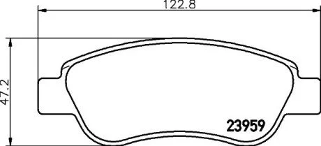 Гальмівні колодки CITROEN/PEUGEOT/TOYOTA C1/107/Aygo \'\'05>> Nisshinbo NP1138