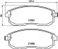 Колодки гальмівні дискові Nissan Teana 2.0, 2.3, 2.5, 3.5 (03-) (NP2005) NISSHINBO