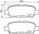 Колодки тормозные дисковые задние Nissan Juke, Qashqai, X-Trail 1.5, 1.6, 2.0, 2.2 (05-) (NP2013) NISSHINBO