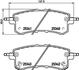 Колодки тормозные дисковые задние Infiniti QX56/Nissan Patrol 5.6 (10-) (NP2019) NISSHINBO