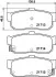 Колодки тормозные дисковые задние Nissan Almera II 1.5, 2.0 (00-) (NP2022) NISSHINBO