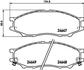 Колодки тормозные дисковые передние Nissan Almera Classic 1.6 (06-) (NP2038) NISSHINBO