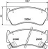 Колодки тормозные дисковые передние Nissan Almera 1.4, 1.6, 2.0 (95-00) (NP2043) NISSHINBO