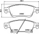 Колодки гальмівні дискові Infiniti FX37, FX50 3.7 (08-) (NP2056) NISSHINBO