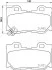 Колодки тормозные дисковые задние Infiniti FX 37, QX 70 (08-) (NP2057) NISSHINBO