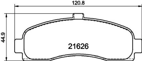 Колодки гальмівні дискові Nissan Micra II 1.0, 1.3, 1.5 (92-03) Nisshinbo NP2067