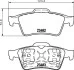 Колодки тормозные дисковые задние Renault Laguna II, Megane II 1.6, 1.8, 1.9, 2.0 (01-09) (NP2072) NISSHINBO