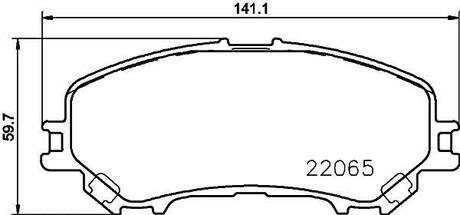 Колодки гальмівні дискові Renault Kadjar (15-) Nisshinbo NP2074