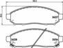 Колодки тормозные дисковые передние Nissan Leaf (ZE0) (10-), NV200 (14-) (NP2082) NISSHINBO