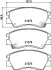 Колодки тормозные дисковые передние Strong Ceramic Mitsubishi L300 NI Nisshinbo NP3000SC (фото 1)
