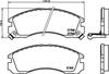 Колодки тормозные дисковые передние Mitsubishi L200 2.0, 2.5 (96-07), Lancer, Outlander 2.0, 2.2 (06-) (NP3001) NISSHINBO