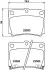 Колодки тормозные дисковые задние Mitsubishi Pajero Sport II 2.5, 3.0 (08-), Sport III 2.4, 2.5, 3.0 (15-) (NP3008) NISSHINBO