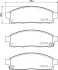 Колодки гальмівні дискові Strong Ceramic Mitsubishi L200 2.5 (05-) Nisshinbo NP3016SC (фото 1)