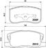 Колодки тормозные дисковые передние Mitsubishi Colt 1.1, 1.3, 1.5 (04-12) (NP3020) NISSHINBO