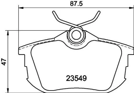 Колодки гальмівні дискові Mitsubishi Carisma, Colt VI 1.6, 1.8 (00-09) Nisshinbo NP3025