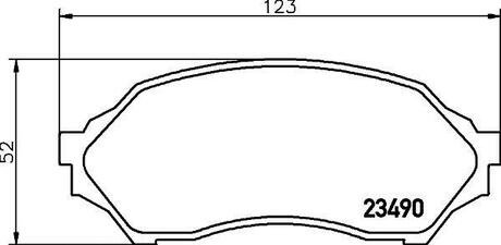 Колодки гальмівні дискові Mazda 323 1.4, 1.5, 1.6 (99-04) Nisshinbo NP5005