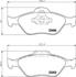 Колодки гальмівні дискові Mazda2 1.3, 1.4, 1.6 (03-)/Ford Fusion 1.4, 1.6 (04-12) (NP5008) NISSHINBO