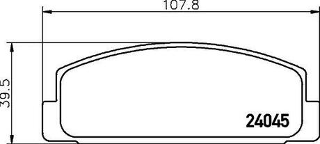Колодки гальмівні дискові Mazda 626 1.8, 2.0 (97-02) Nisshinbo NP5011