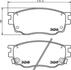 Колодки тормозные дисковые передние Mazda 6 1.8, 2.0 (02-07) (NP5013) NISSHINBO