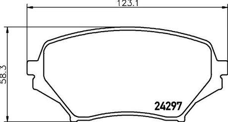 Колодки гальмівні дискові Mazda MX-5 1.8, 2.0 (05-15) Nisshinbo NP5044