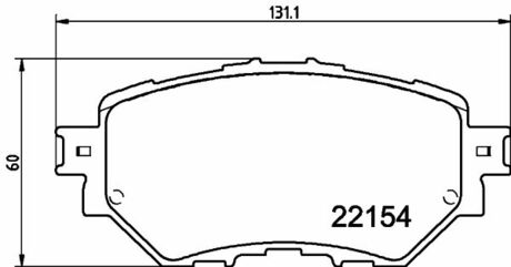 Колодки гальмівні дискові Mazda 3 (13-) Nisshinbo NP5048
